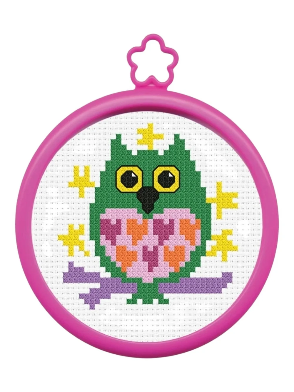 First Cross Stitch Kit Owl Cross Stitch Hoop Kit New